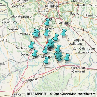 Mappa Via Romano, 27100 Pavia PV, Italia (9.062)