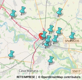 Mappa Via Maria Cozzi, 27100 Pavia PV, Italia (3.89583)