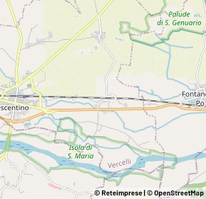 Mappa Via F. Miraglio, 13044 Crescentino VC, Italia (1.94545)