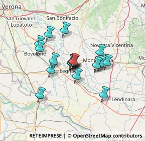 Mappa Via del Lavoro, 37045 Legnago VR, Italia (9.95789)