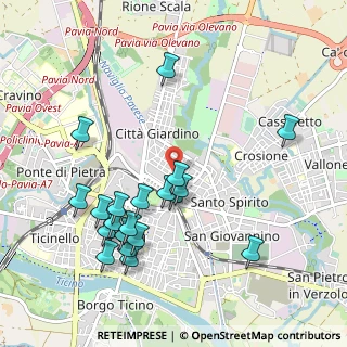 Mappa Via Stefano Breventano, 27100 Pavia PV, Italia (1.061)
