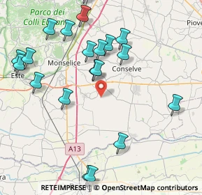 Mappa Via Pocasso, 35020 Tribano PD, Italia (9.507)