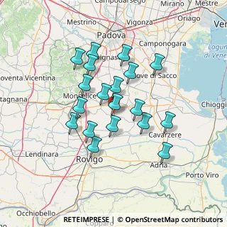 Mappa Via Giacomo Leopardi, 35023 Bagnoli di Sopra PD, Italia (11.85263)