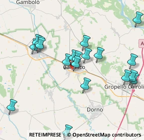 Mappa Via Giacomo Leopardi, 27026 Garlasco PV, Italia (4.314)