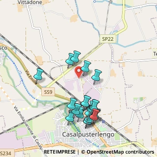 Mappa Via delle Industrie, 26841 Casalpusterlengo LO, Italia (1.0085)