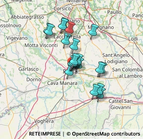 Mappa Via Cicco Simonetta, 27100 Pavia PV, Italia (9.9625)