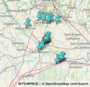 Mappa Via Simonetta Cicco, 27100 Pavia PV, Italia (9.6785)