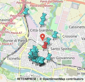 Mappa Via Simonetta Cicco, 27100 Pavia PV, Italia (0.9495)
