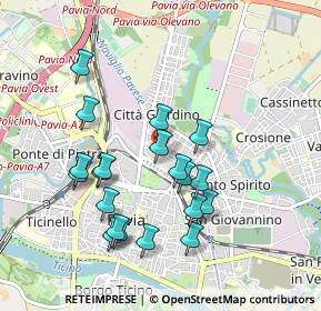 Mappa Via Simonetta Cicco, 27100 Pavia PV, Italia (0.9065)