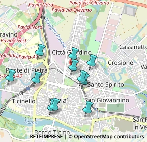 Mappa Via Cicco Simonetta, 27100 Pavia PV, Italia (0.86455)