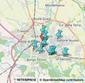 Mappa Via Simonetta Cicco, 27100 Pavia PV, Italia (1.12091)