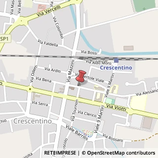 Mappa Via Tino Dappiano, 25, 13044 Crescentino, Vercelli (Piemonte)