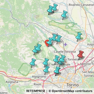 Mappa Rotta Gerbola, 10070 Robassomero TO, Italia (8.7215)