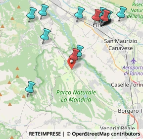 Mappa Rotta Gerbola, 10070 Robassomero TO, Italia (5.21353)