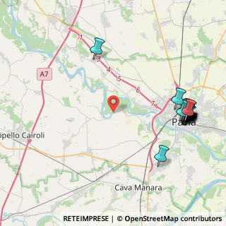 Mappa Frazione Canarazzo, 27100 Pavia PV, Italia (5.3245)