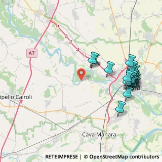 Mappa Frazione Canarazzo, 27100 Pavia PV, Italia (4.745)
