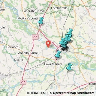 Mappa Frazione Canarazzo, 27100 Pavia PV, Italia (6.41357)