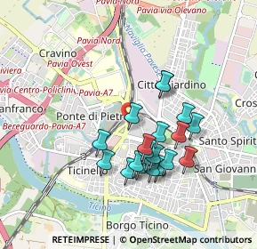 Mappa Via Damiano Chiesa, 27100 Pavia PV, Italia (0.777)