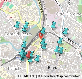 Mappa Via Damiano Chiesa, 27100 Pavia PV, Italia (0.5085)