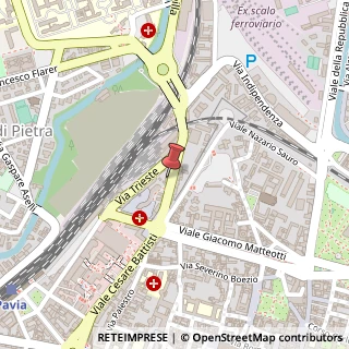 Mappa Via Damiano Chiesa, 14, 27100 Pavia, Pavia (Lombardia)