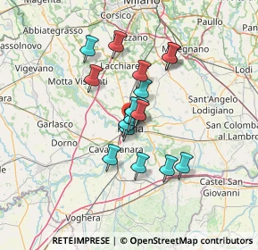 Mappa Via Damiano Chiesa, 27100 Pavia PV, Italia (9.78235)