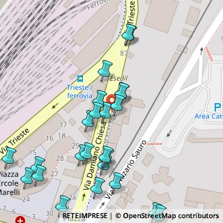 Mappa Via Damiano Chiesa, 27100 Pavia PV, Italia (0.06667)