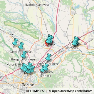 Mappa Via S. Grato, 10088 Volpiano TO, Italia (8.867)