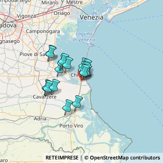 Mappa Via Padre Emilio Venturini, 30015 Chioggia VE, Italia (9.74222)