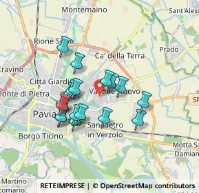 Mappa Via Solferino, 27100 Pavia PV, Italia (1.41944)