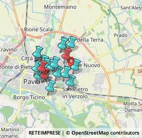 Mappa Via Solferino, 27100 Pavia PV, Italia (1.383)