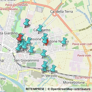 Mappa Via Torino, 27100 Pavia PV, Italia (1.0215)
