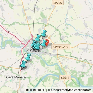Mappa Via Torino, 27100 Pavia PV, Italia (3.03833)