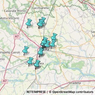 Mappa Via Luigi Brusaioli, 27100 Pavia PV, Italia (5.20556)