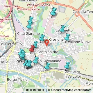 Mappa Via Candio, 27100 Pavia PV, Italia (1.17)