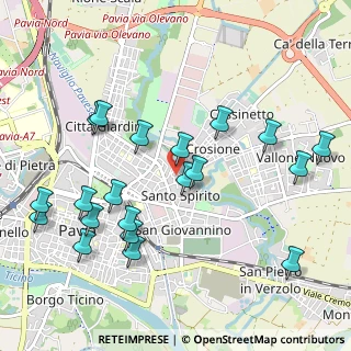 Mappa Via Luigi Brusaioli, 27100 Pavia PV, Italia (1.13)