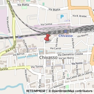 Mappa Via Siccardi, 18, 10034 Chivasso, Torino (Piemonte)