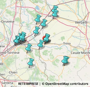 Mappa Via Mazzini, 13044 Crescentino VC, Italia (14.02)