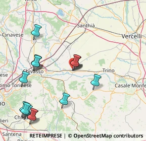 Mappa Via Mazzini, 13044 Crescentino VC, Italia (18.13)