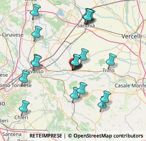 Mappa Via Mazzini, 13044 Crescentino VC, Italia (15.1525)