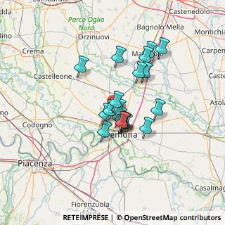 Mappa Via E. Fermi, 26022 Castelverde CR, Italia (9.87421)