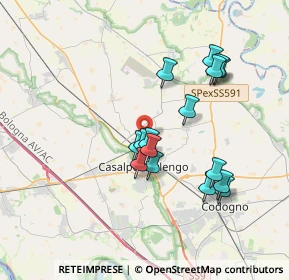 Mappa Via Lever Gibbs, 26841 Casalpusterlengo LO, Italia (3.30438)