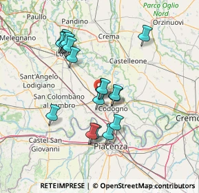 Mappa Via Lever Gibbs, 26841 Casalpusterlengo LO, Italia (12.98278)