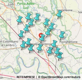 Mappa Via Lever Gibbs, 26841 Casalpusterlengo LO, Italia (6.704)