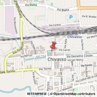 Mappa Via Siccardi, 13, 10034 Chivasso, Torino (Piemonte)