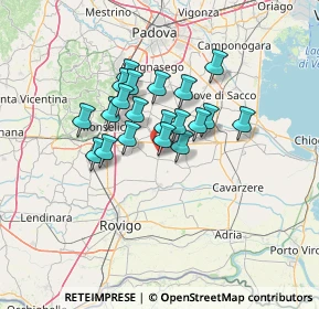 Mappa Via Giuseppe Mazzini, 35023 Bagnoli di Sopra PD, Italia (9.7065)