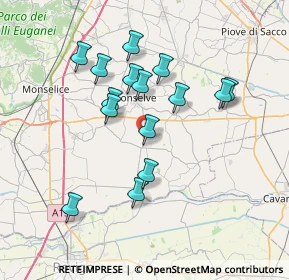 Mappa Via Giuseppe Mazzini, 35023 Bagnoli di Sopra PD, Italia (6.62467)