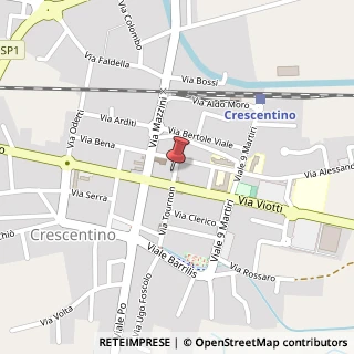 Mappa Via de Gregori, 3, 13044 Crescentino, Vercelli (Piemonte)