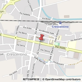 Mappa Corso Roma, 73, 13044 Crescentino, Vercelli (Piemonte)