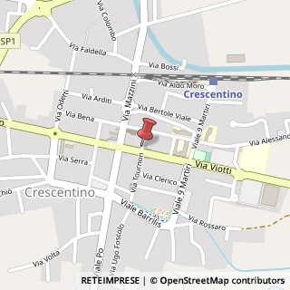Mappa Via de Gregori, 2, 13044 Crescentino, Vercelli (Piemonte)