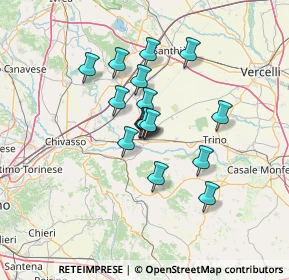 Mappa Via Tino Dappiano, 13044 Crescentino VC, Italia (9.8425)